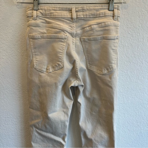 Zara Flare Cut Beige Jeans Size 4 - Picture 6 of 6